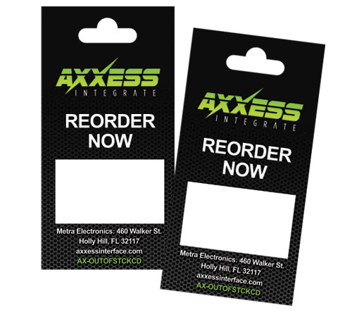 AXXESS Out of Stock Card